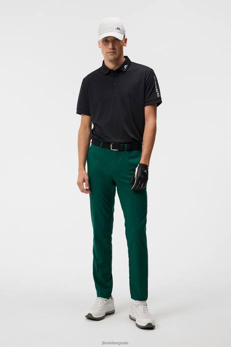 Men J.Lindeberg Black Tour Tech Slim Polo Clothing 8R6294