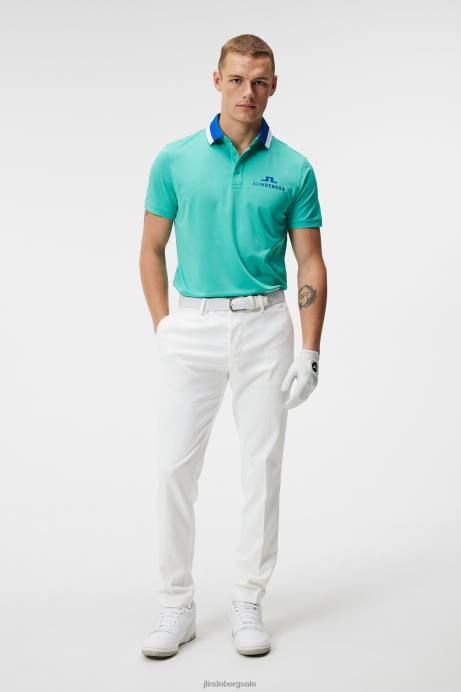 Men J.Lindeberg Bright Aqua Tour Collection - Benji Polo Clothing 8R62135
