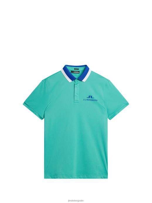 Men J.Lindeberg Bright Aqua Tour Collection - Benji Polo Clothing 8R62135