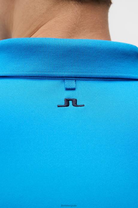 Men J.Lindeberg Brilliant Blue Tour Tech Polo Clothing 8R62254