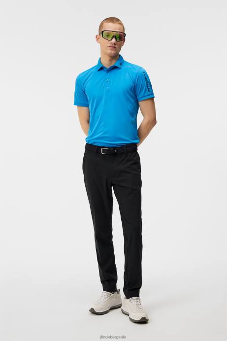 Men J.Lindeberg Brilliant Blue Tour Tech Slim Polo Clothing 8R62239
