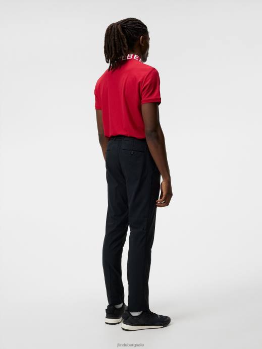 Men J.Lindeberg Chili Pepper Gus Polo Clothing 8R62311