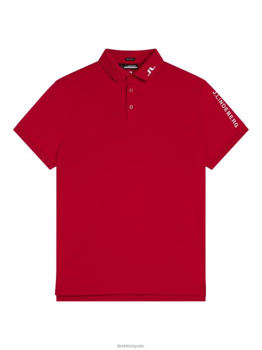 Men J.Lindeberg Chili Pepper Tour Tech Polo Clothing 8R62251