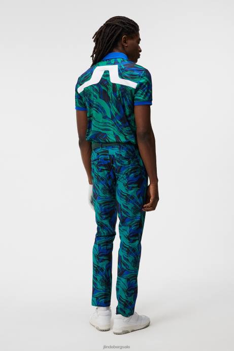 Men J.Lindeberg Death Valley Kv Print Polo Clothing 8R6223