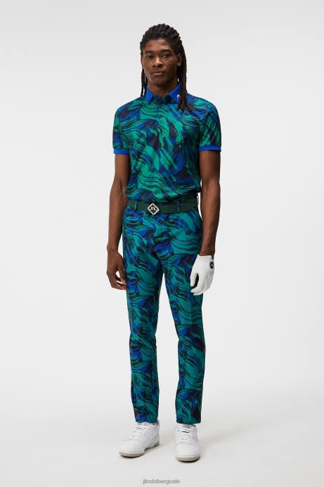 Men J.Lindeberg Death Valley Kv Print Polo Clothing 8R6223