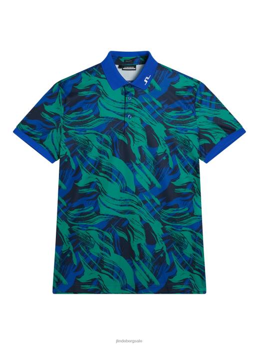 Men J.Lindeberg Death Valley Kv Print Polo Clothing 8R6223