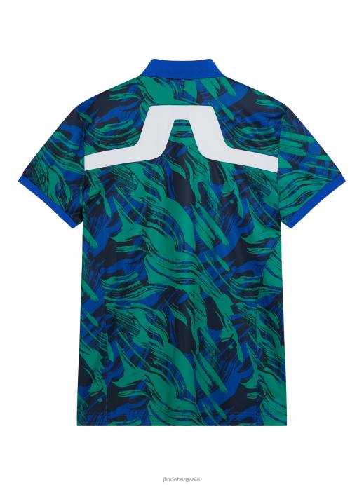 Men J.Lindeberg Death Valley Kv Print Polo Clothing 8R6223