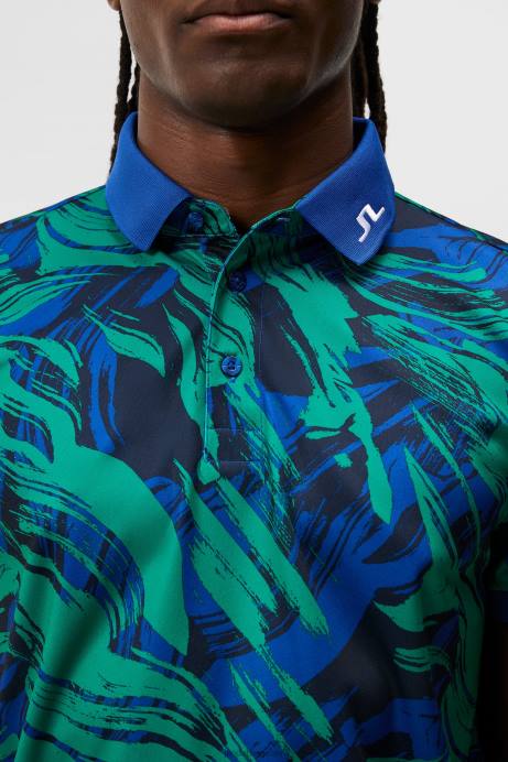 Men J.Lindeberg Death Valley Tour Tech Print Polo Clothing 8R6219