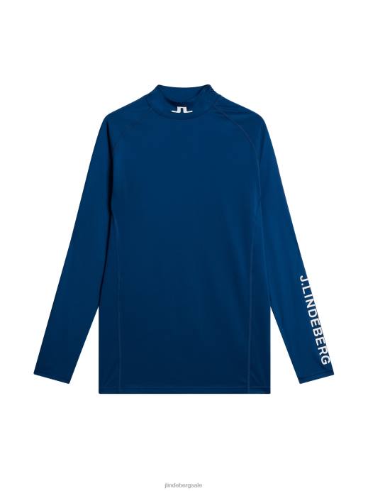 Men J.Lindeberg Estate Blue Aello Compression Layer Clothing 8R62116