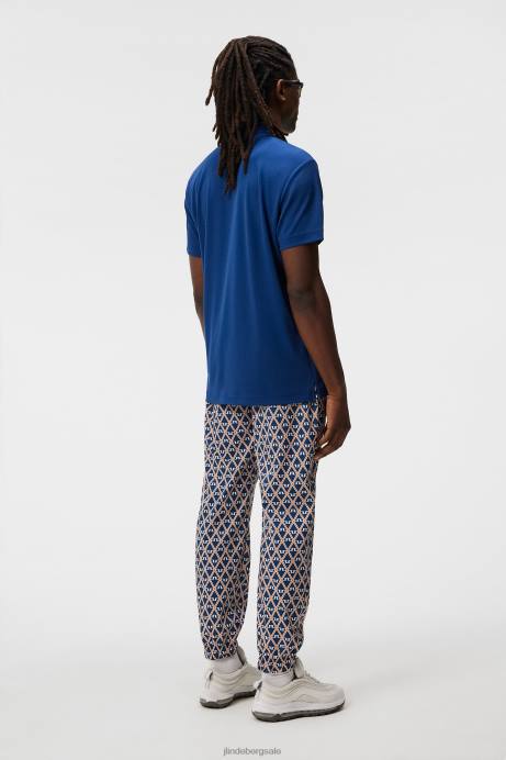 Men J.Lindeberg Estate Blue Bode Polo Clothing 8R6297