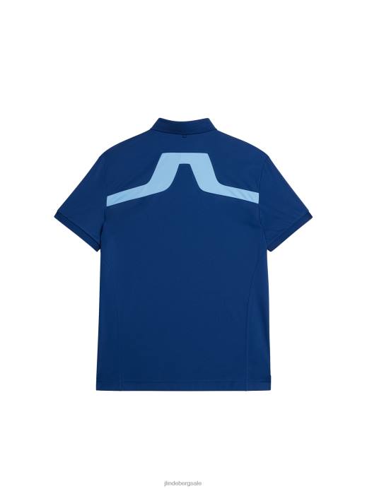 Men J.Lindeberg Estate Blue Kv Polo Clothing 8R6280