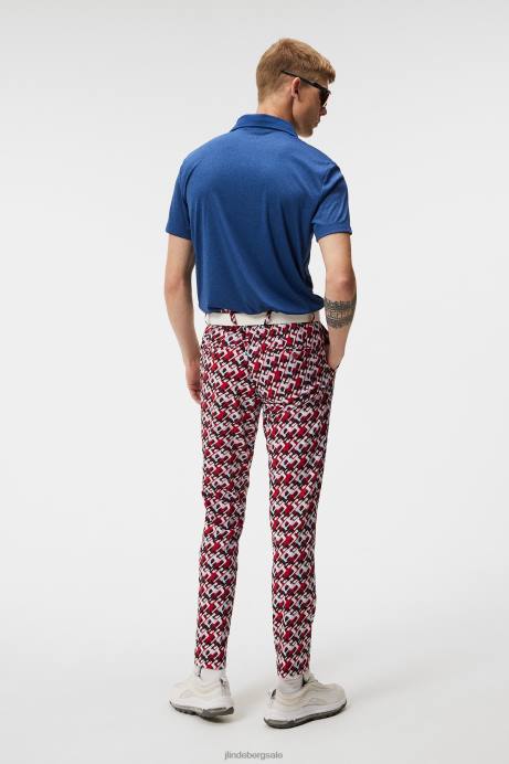 Men J.Lindeberg Estate Blue Melange Max Polo Clothing 8R6245