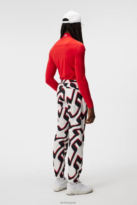 Men J.Lindeberg Fiery Red Aello Compression Layer Clothing 8R62114