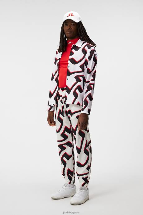 Men J.Lindeberg Fiery Red Aello Compression Layer Clothing 8R62114