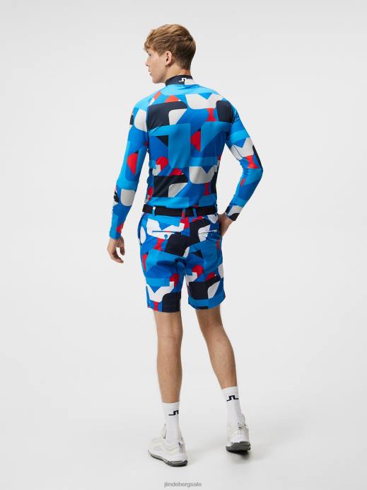 Men J.Lindeberg Grey Big Bridge Aello Printed Compression Layer Clothing 8R62312