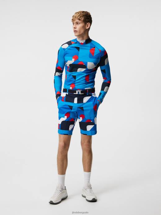 Men J.Lindeberg Grey Big Bridge Aello Printed Compression Layer Clothing 8R62312