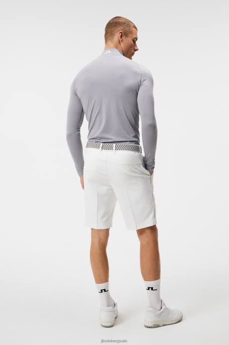 Men J.Lindeberg Grey Melange Aello Compression Layer Clothing 8R62113