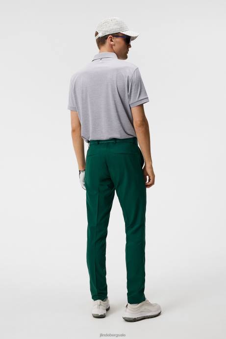 Men J.Lindeberg Grey Melange Tour Tech Polo Clothing 8R6259