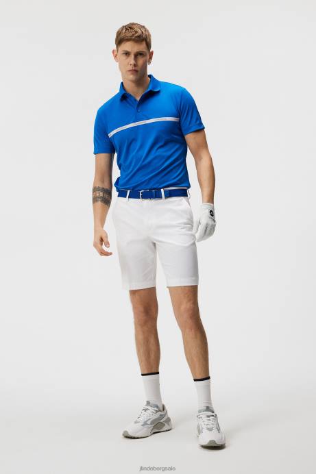 Men J.Lindeberg Lapis Blue Chad Slim Polo Clothing 8R62211