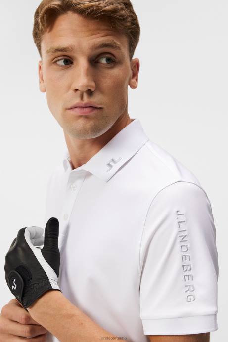 Men J.Lindeberg Light Grey Tour Tech Slim Polo Clothing 8R6288