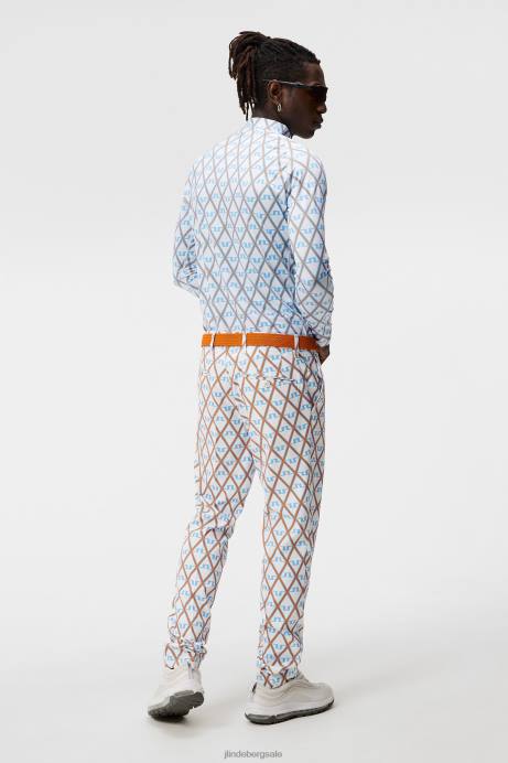 Men J.Lindeberg Little Boy Blue Diamond Aello Print Compression Layer Clothing 8R62111