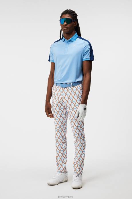 Men J.Lindeberg Little Boy Blue Hans Polo Clothing 8R6270