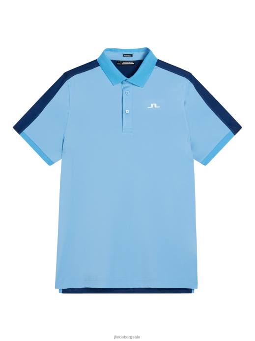 Men J.Lindeberg Little Boy Blue Hans Polo Clothing 8R6270