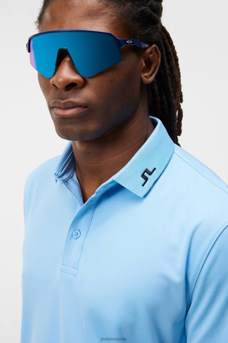 Men J.Lindeberg Little Boy Blue Heath Polo Clothing 8R62124