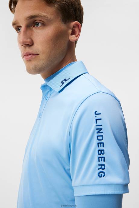 Men J.Lindeberg Little Boy Blue Tour Tech Polo Clothing 8R6258