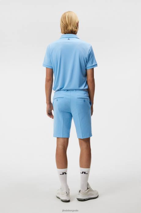 Men J.Lindeberg Little Boy Blue Tour Tech Slim Polo Clothing 8R6290