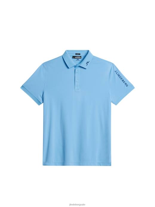 Men J.Lindeberg Little Boy Blue Tour Tech Slim Polo Clothing 8R6290