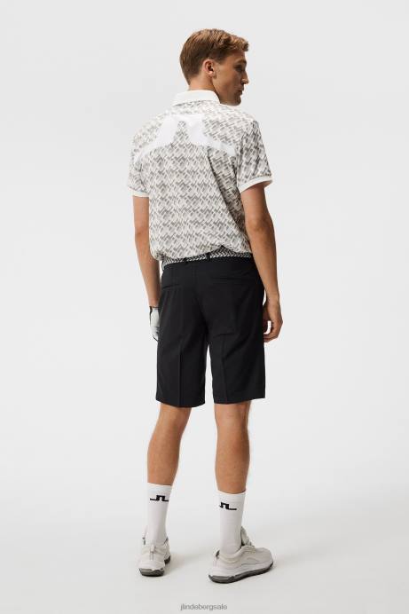 Men J.Lindeberg Micro Bridge Grey Kv Print Polo Clothing 8R6226