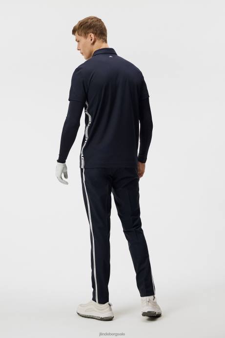 Men J.Lindeberg Navy Liam Long Sleeve Polo Clothing 8R62216