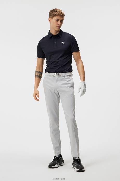 Men J.Lindeberg Navy Lowell Slim Fit Polo Clothing 8R62331