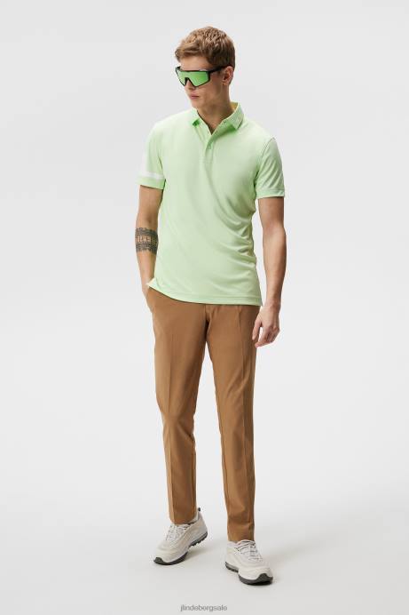 Men J.Lindeberg Patina Green Heath Polo Clothing 8R62293