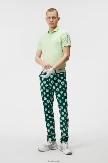 Men J.Lindeberg Patina Green Tour Tech Polo Clothing 8R62255