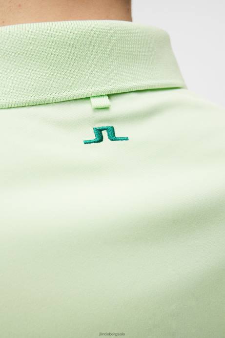 Men J.Lindeberg Patina Green Tour Tech Polo Clothing 8R62255