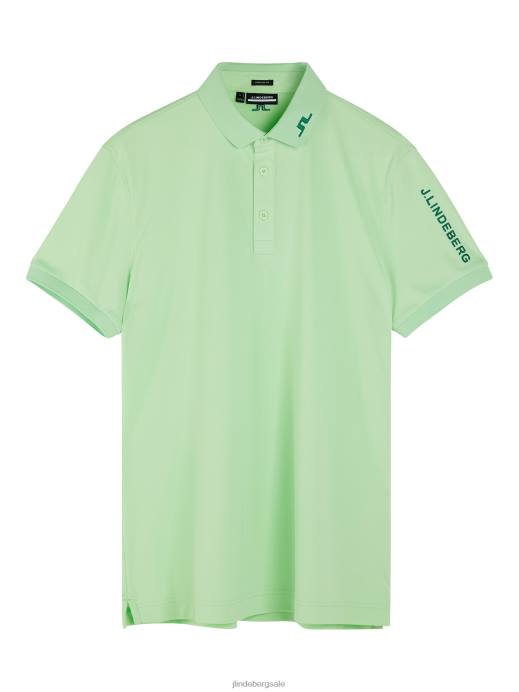 Men J.Lindeberg Patina Green Tour Tech Polo Clothing 8R62255