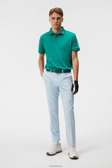 Men J.Lindeberg Proud Peacock Tour Tech Slim Polo Clothing 8R6289