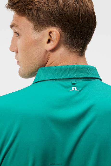 Men J.Lindeberg Proud Peacock Tour Tech Slim Polo Clothing 8R6289