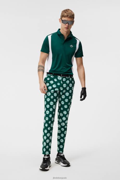 Men J.Lindeberg Rain Forest Freddy Polo Clothing 8R62326