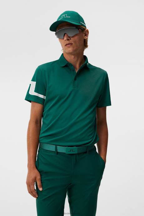 Men J.Lindeberg Rain Forest Heath Polo Clothing 8R62131