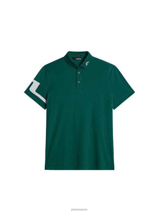 Men J.Lindeberg Rain Forest Heath Polo Clothing 8R62131
