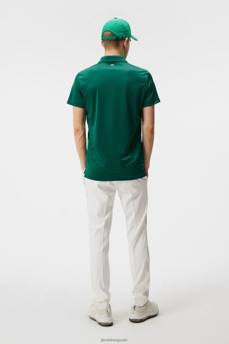 Men J.Lindeberg Rain Forest Joel Polo Clothing 8R62268