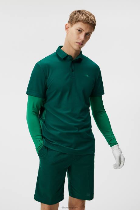 Men J.Lindeberg Rain Forest Liam Long Sleeve Polo Clothing 8R62217