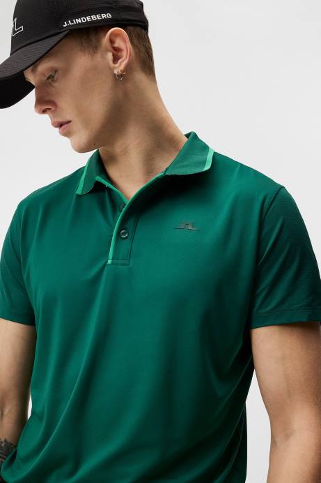 Men J.Lindeberg Rain Forest Luca Polo Clothing 8R62266