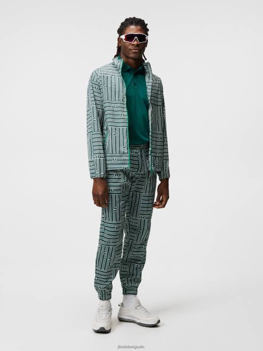 Men J.Lindeberg Rain Forest Melange Kv Polo Clothing 8R62276