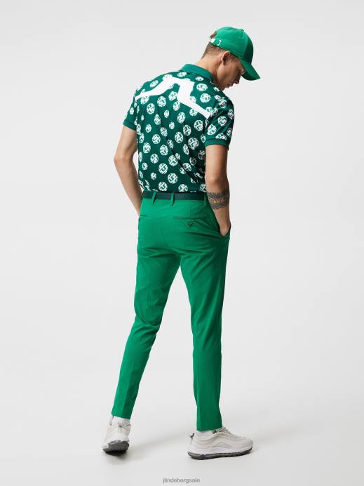 Men J.Lindeberg Rain Forest Sphere Dot Kv Print Polo Clothing 8R62274