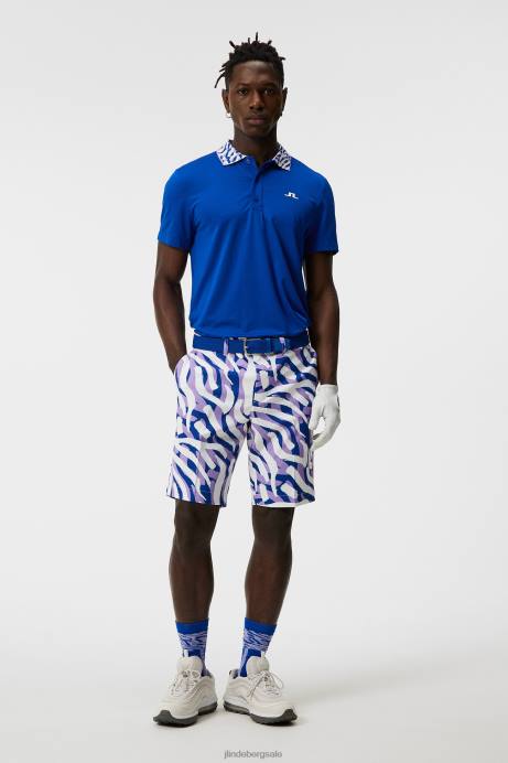 Men J.Lindeberg Surf the Web Glen Polo Clothing 8R62154