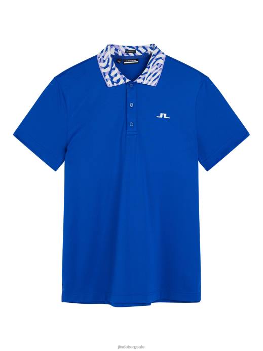 Men J.Lindeberg Surf the Web Glen Polo Clothing 8R62154